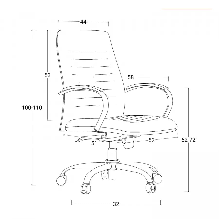 Poltrona da ufficio girevole in similpelle grigio scuro con struttura cromo - Supra
