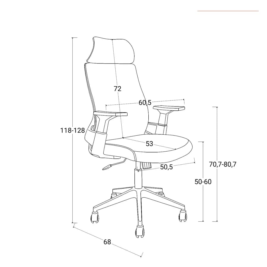 Poltrona da ufficio girevole in tessuto mesh verde scuro con poggiatesta e braccioli bianchi - Solace