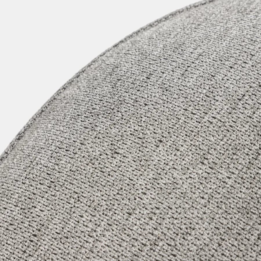 Poltrona design moderno tessuto effetto maglia grigio - Vivian