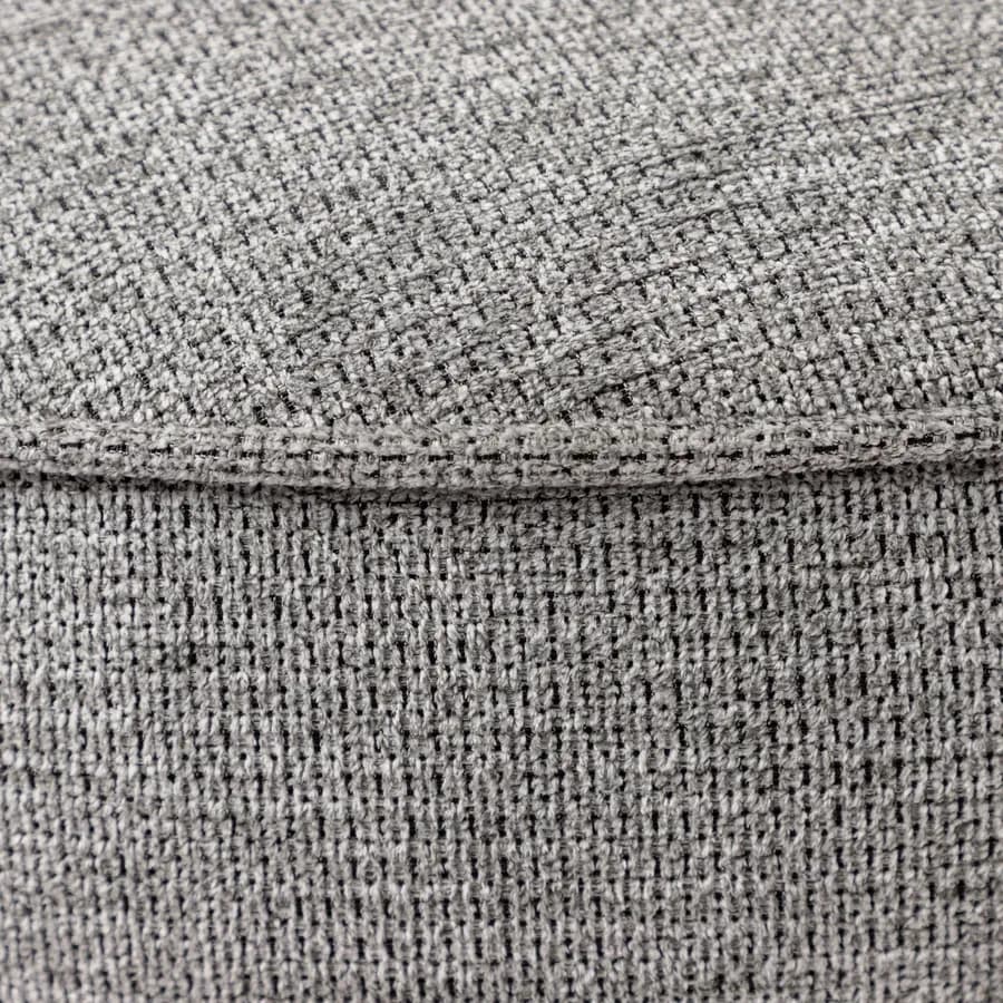 Poltrona design moderno tessuto effetto maglia grigio - Vivian