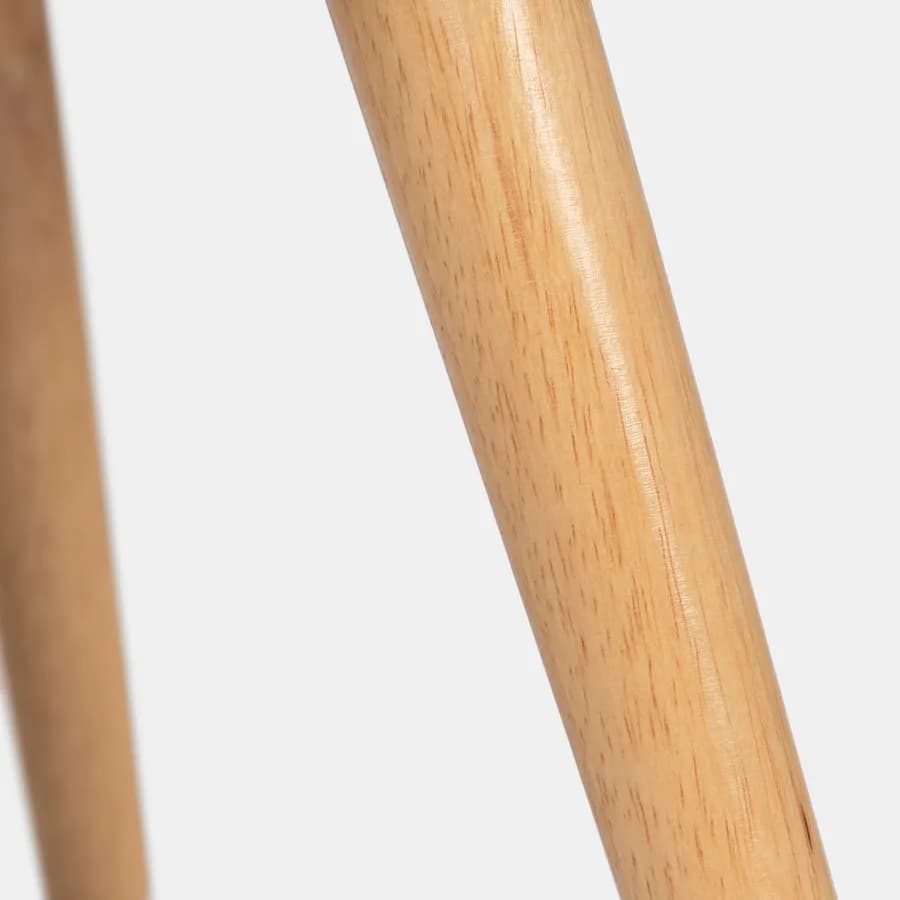 Poltrona in velluto cioccolato con gambe in legno - Elenor