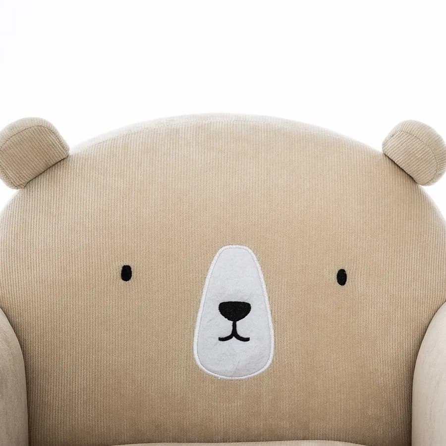 Poltrona orsetto per bambini 51x44h cm in tessuto beige - Kids