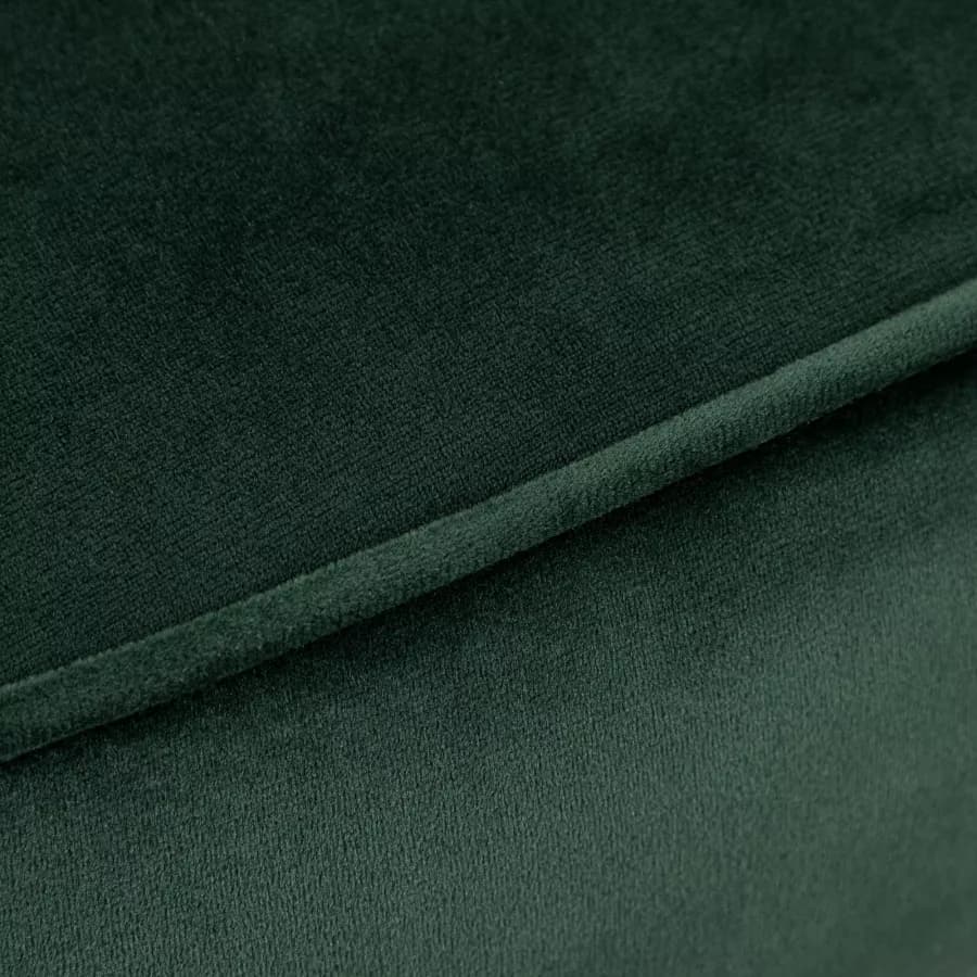 Poltrona in velluto verde con gambe in legno - Elenor