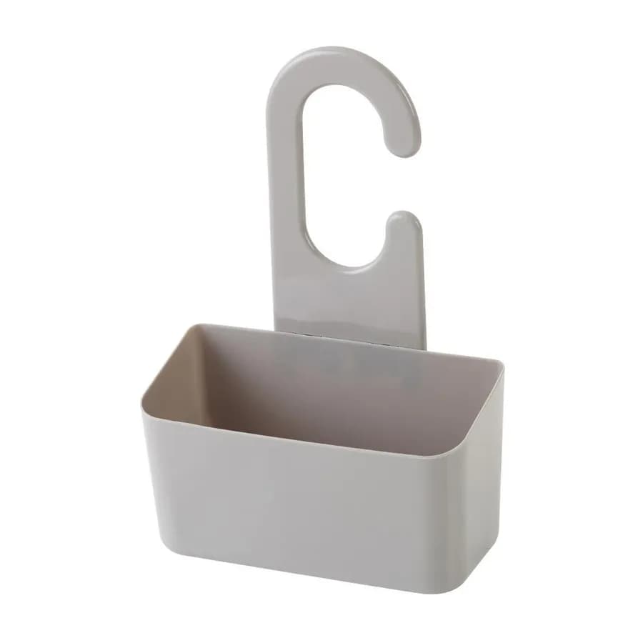 Portaoggetti per doccia con gancio in pvc tortora - Linea Fox