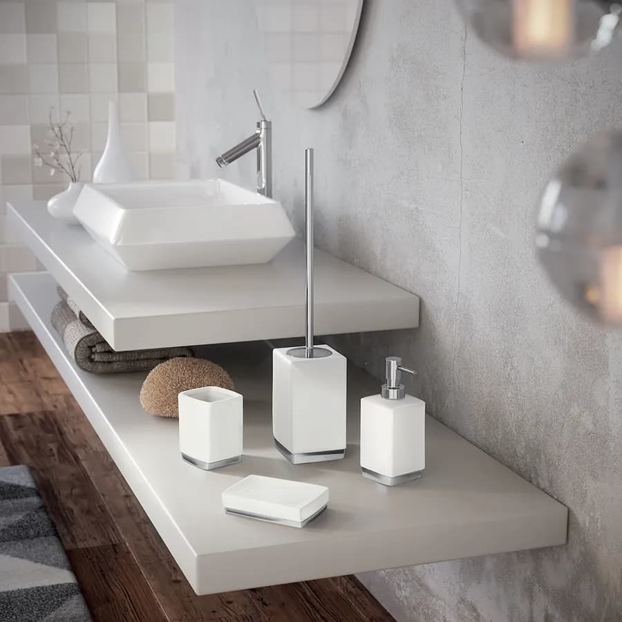 Portasapone da appoggio in ceramica bianco - Lucy di Gedy