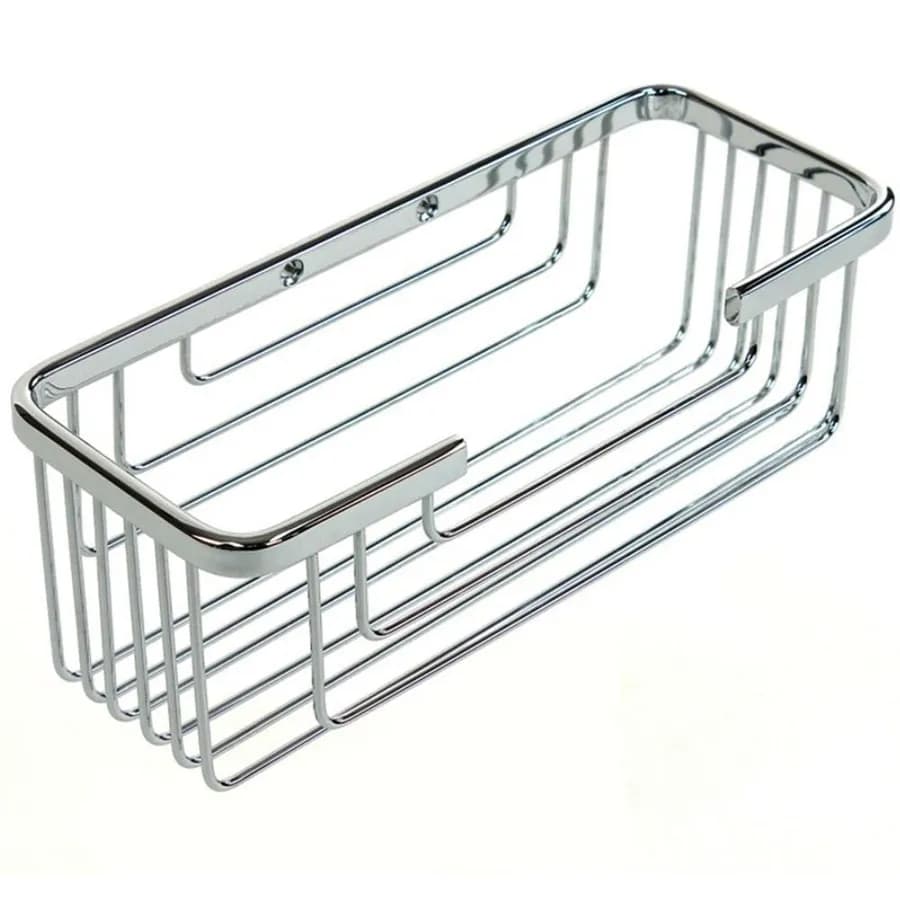 Portaoggetti griglia Gedy in acciaio inox cromato da cm. 24,8x10x8,6