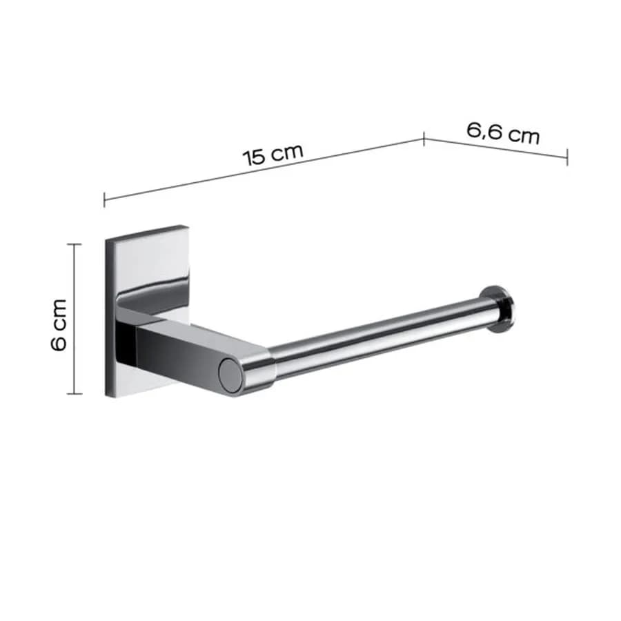 Portarotolo a muro in acciaio inox e cromall cromo - Maine di Gedy