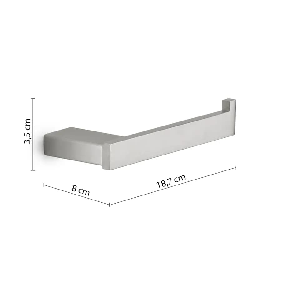 Portarotolo a muro in acciaio inox spazzolato - Maui di Gedy