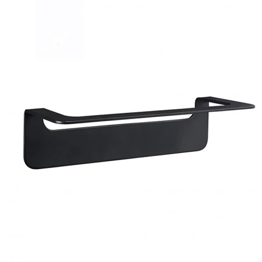 Portasalviette 30 cm acciaio nero fissaggio senza viti