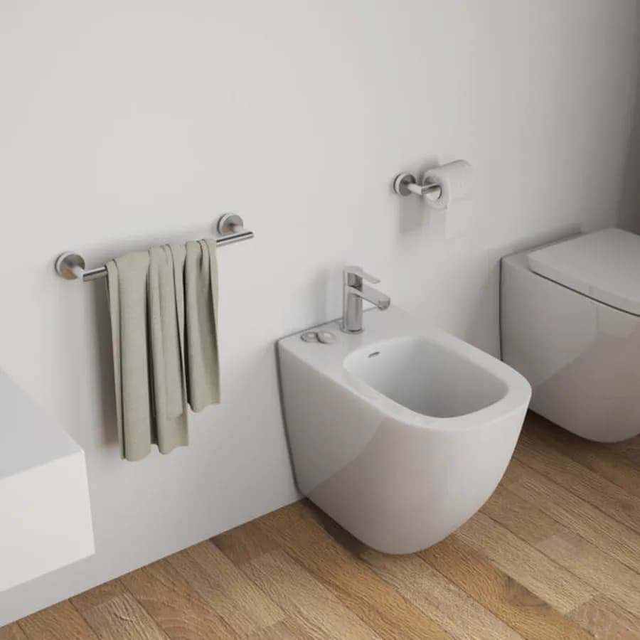 Portasalviette 30 cm in acciaio inox spazzolato - Project di Gedy