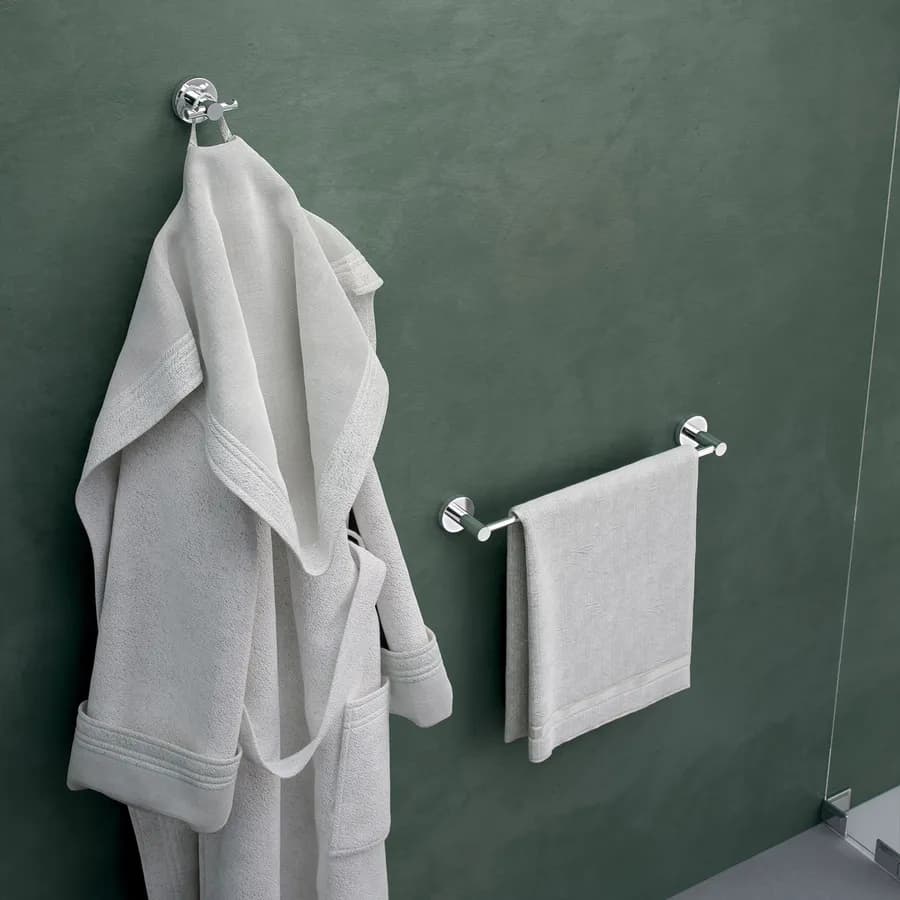 Portasalviette a muro 35 cm in acciaio inox e cromall cromo - Felce di Gedy