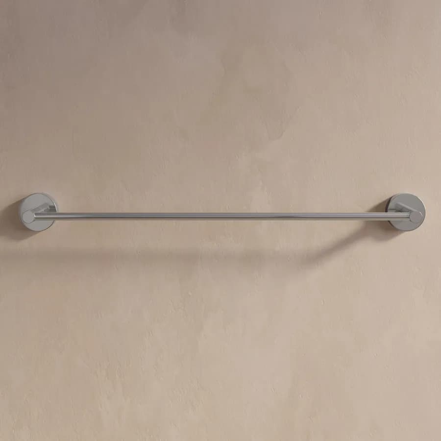 Portasalviette 50 cm a muro in lega di zinco cromo - Bailey