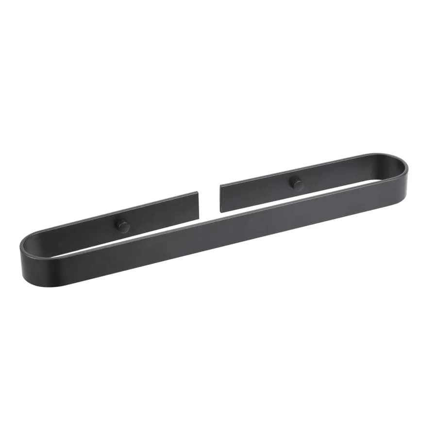 Portasalviette a muro 40 cm in alluminio nero opaco - Evolution