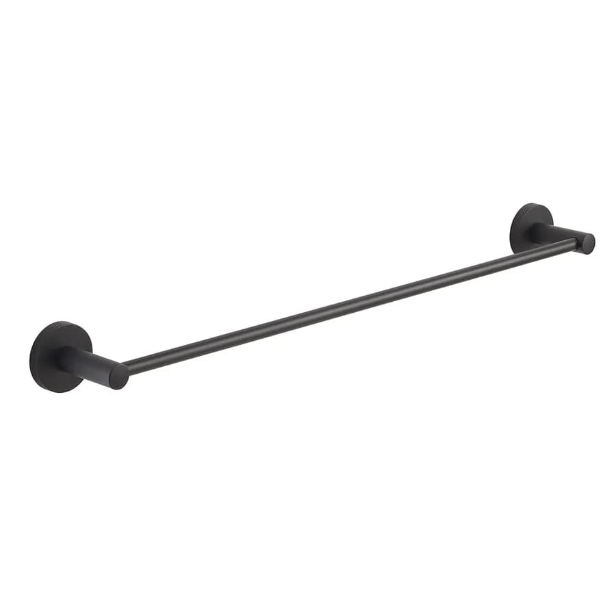 Portasalviette a muro 60 cm in acciaio inox e cromall nero - Felce di Gedy