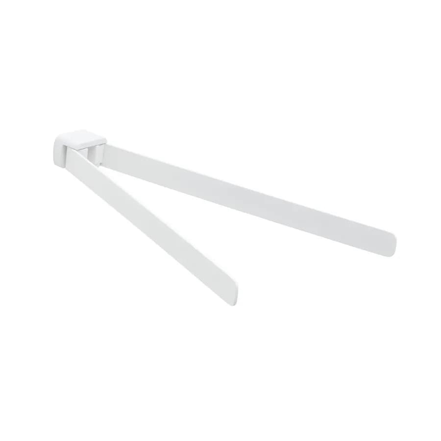 Portasalviette a snodo in acciaio inox e cromall bianco - Pirenei di Gedy