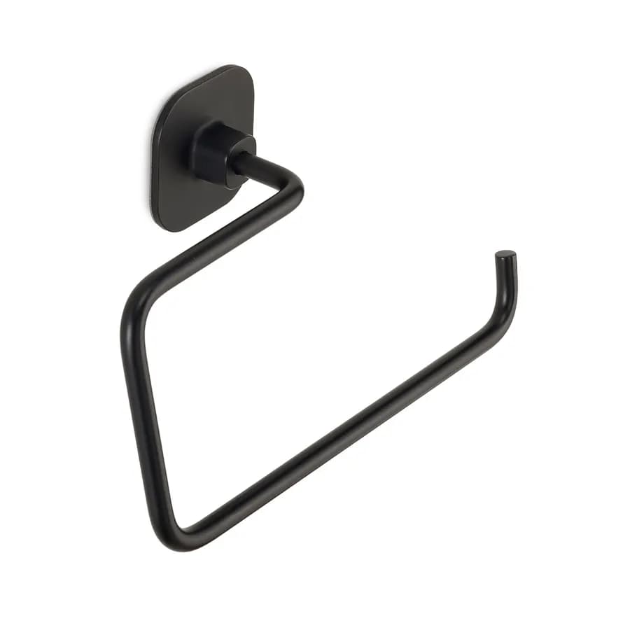 Portasalviette ad anello 20 cm acciaio inox nero opaco - Teide di Gedy