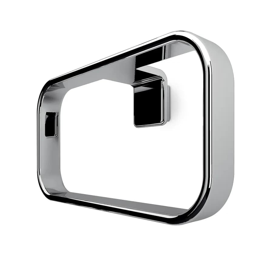 Portasalviette ad anello a muro in acciaio inox cromo - Il Giglio di Gedy