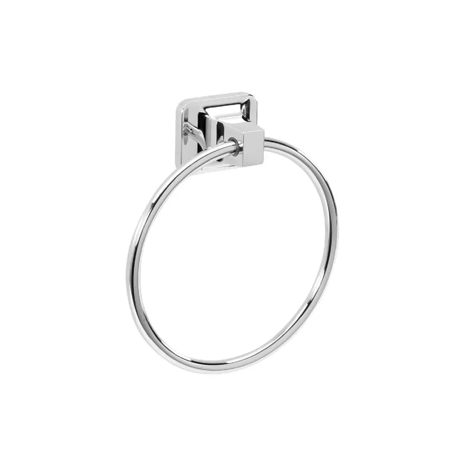 Portasalviette ad anello in alluminio anodizzato e cromall cromo - K2 di Gedy