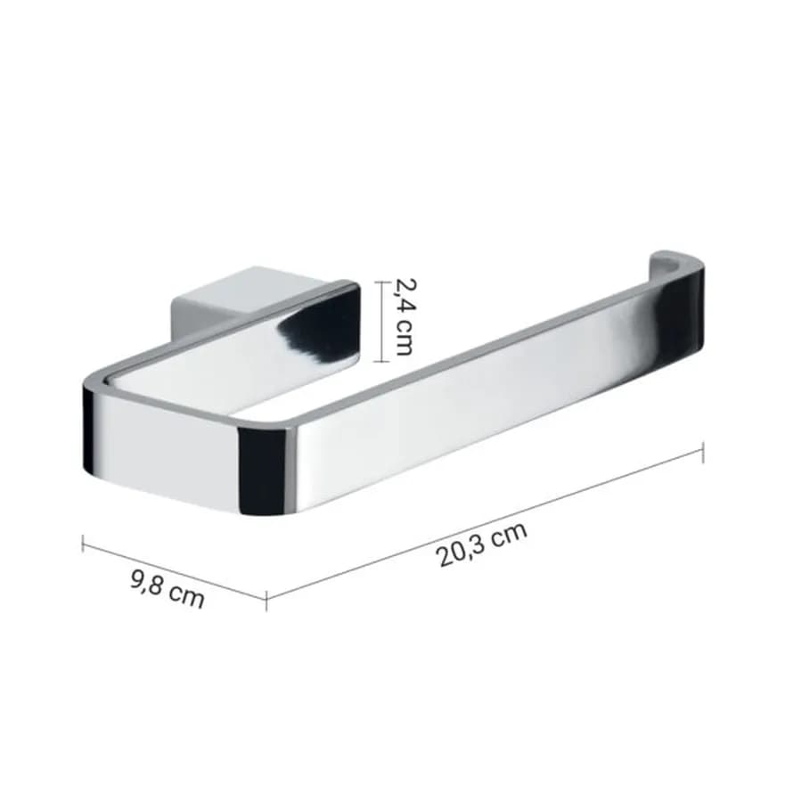 Portasalviette ad anello in cromall e alluminio cromo - Lounge di Gedy
