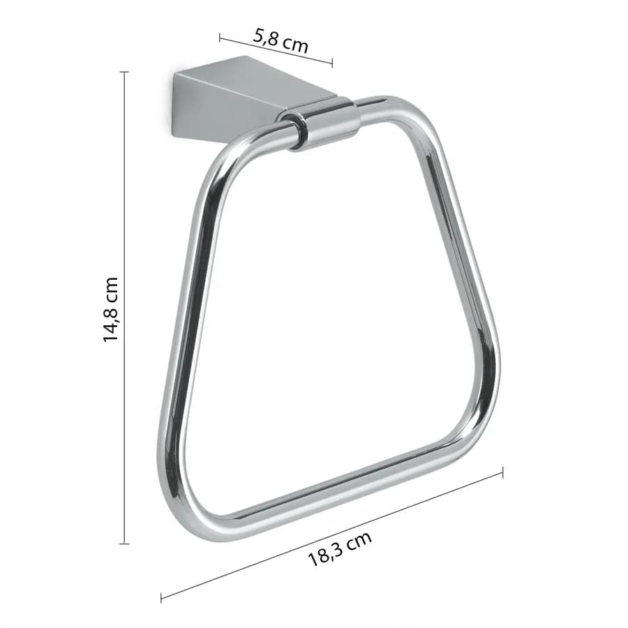Portasalviette ad anello in acciaio inox - Tonale di Gedy