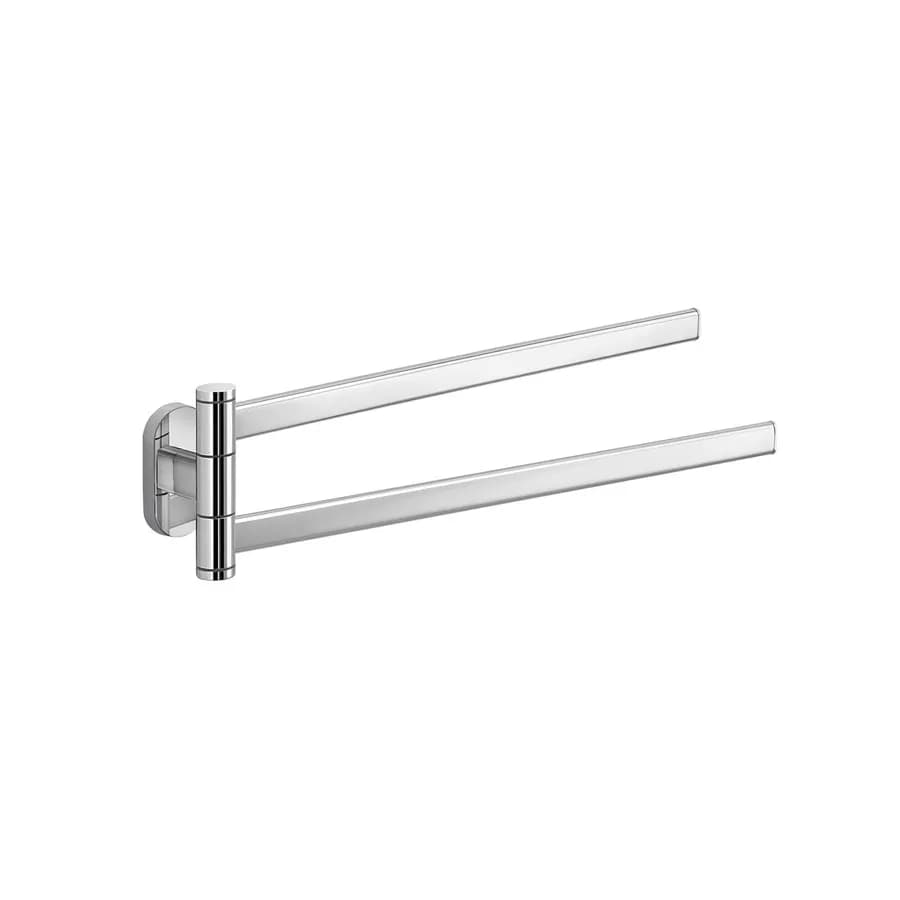 Portasalviette con snodo Gedy in acciaio inox e cromall 2 bracci - Febo