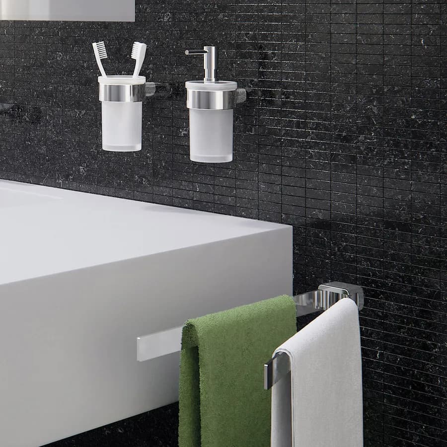 Portasalviette a snodo in cromall e acciaio inox cromo - Pirenei di Gedy