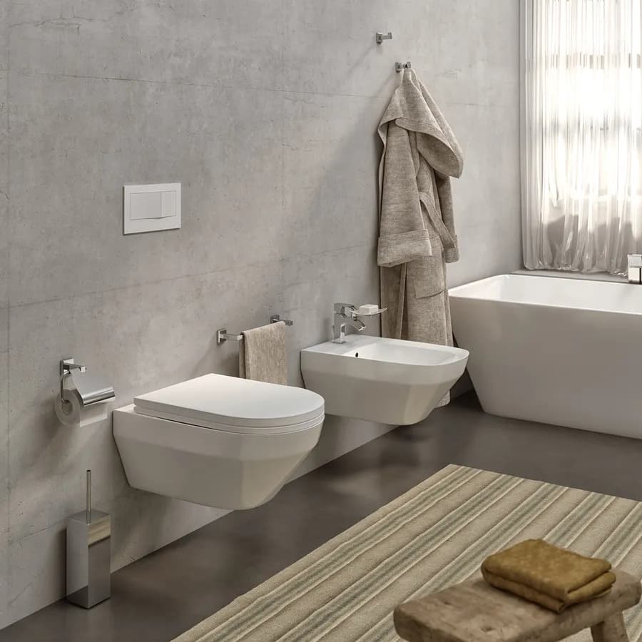 Portasalviette a muro 60 cm in acciaio inox e cromall cromo - Colorado di Gedy