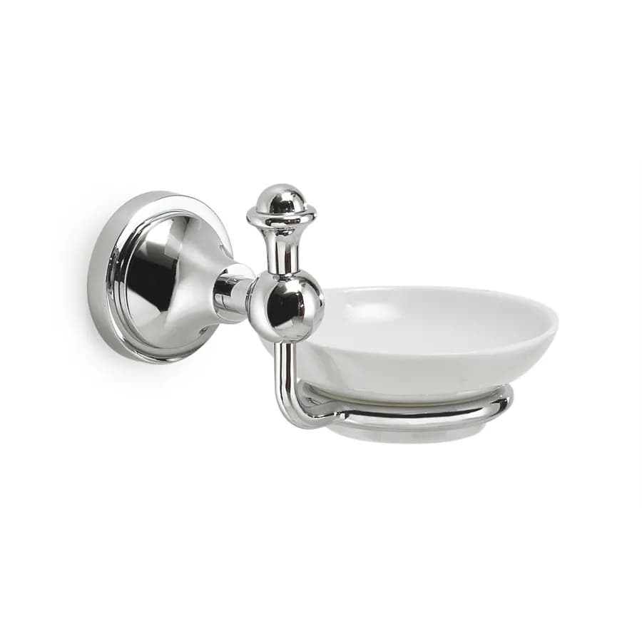 Portasapone a muro in acciaio inox e ceramica - Nevis di Gedy