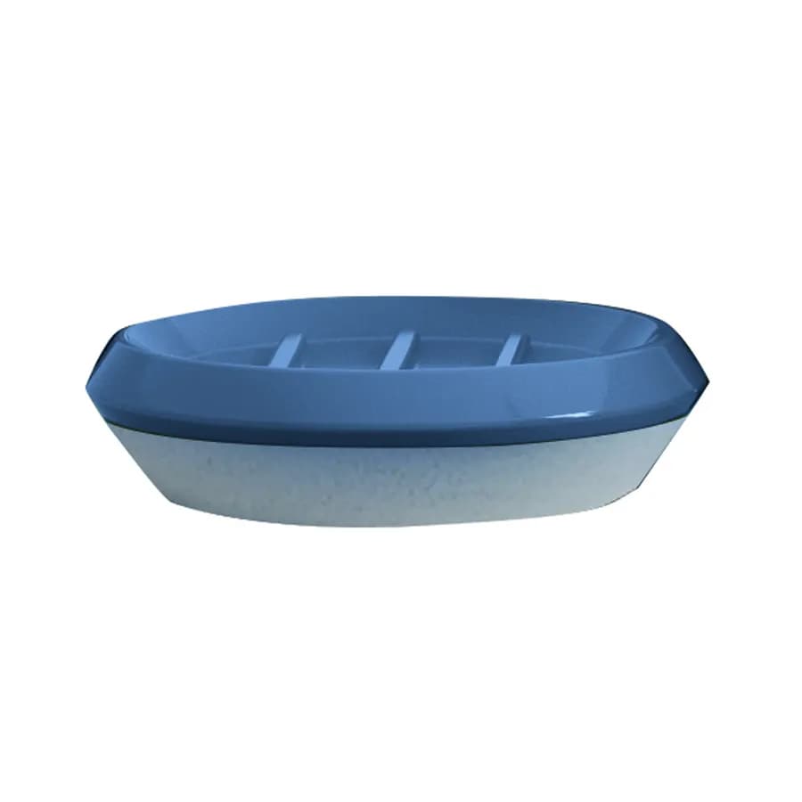 Portasapone da appoggio in ceramica degradè blu - Shejla di Gedy