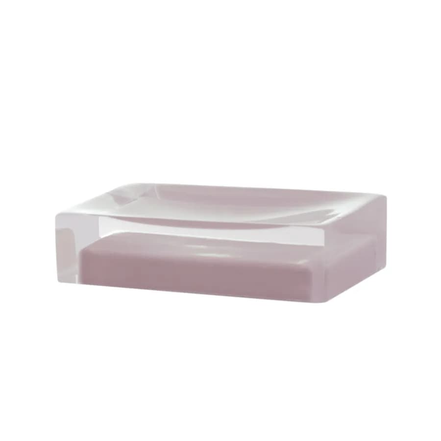 Portasapone d'appoggio rosa e trasparente - Rainbow di Gedy