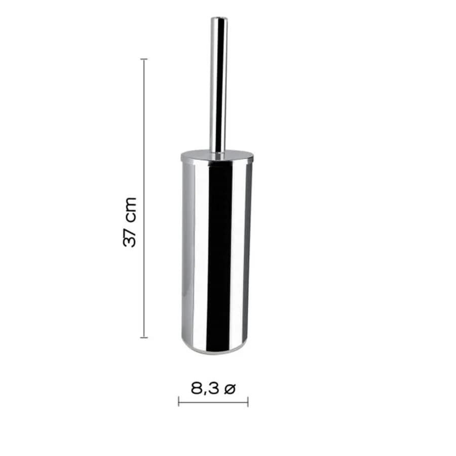 Portascopino d'appoggio in acciaio inox cromo - Fuji di Gedy