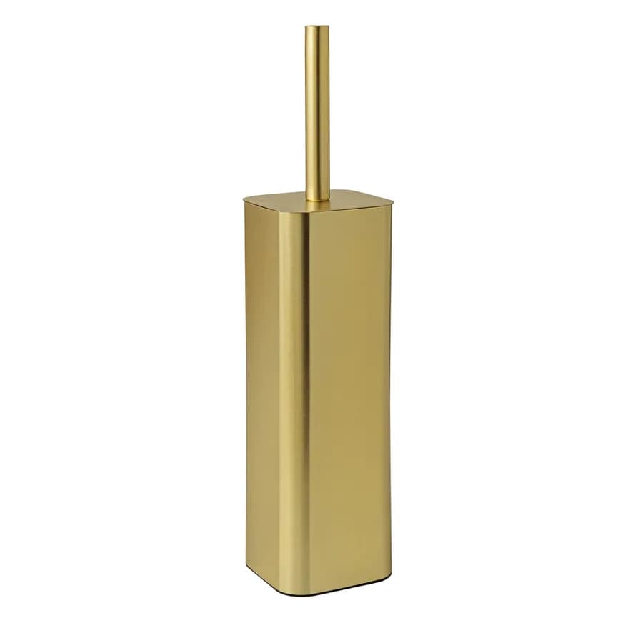 Portascopino d'appoggio in acciaio inox oro opaco - Tonga di Gedy