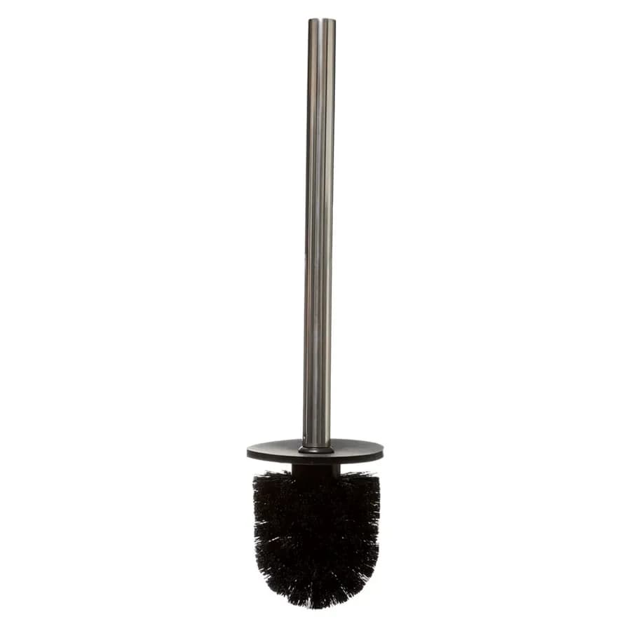 Portascopino d'appoggio nero e bambù naturale - Thunder