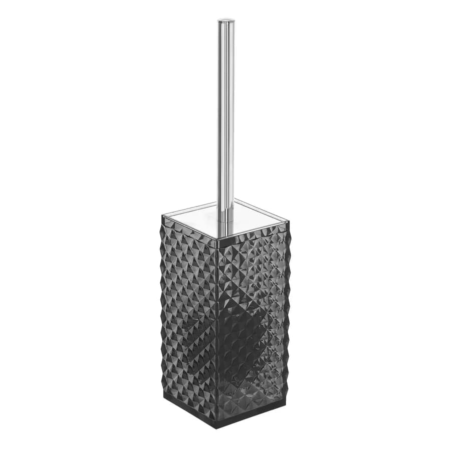 Portascopino in ABS nero trasparente - Linea Milano
