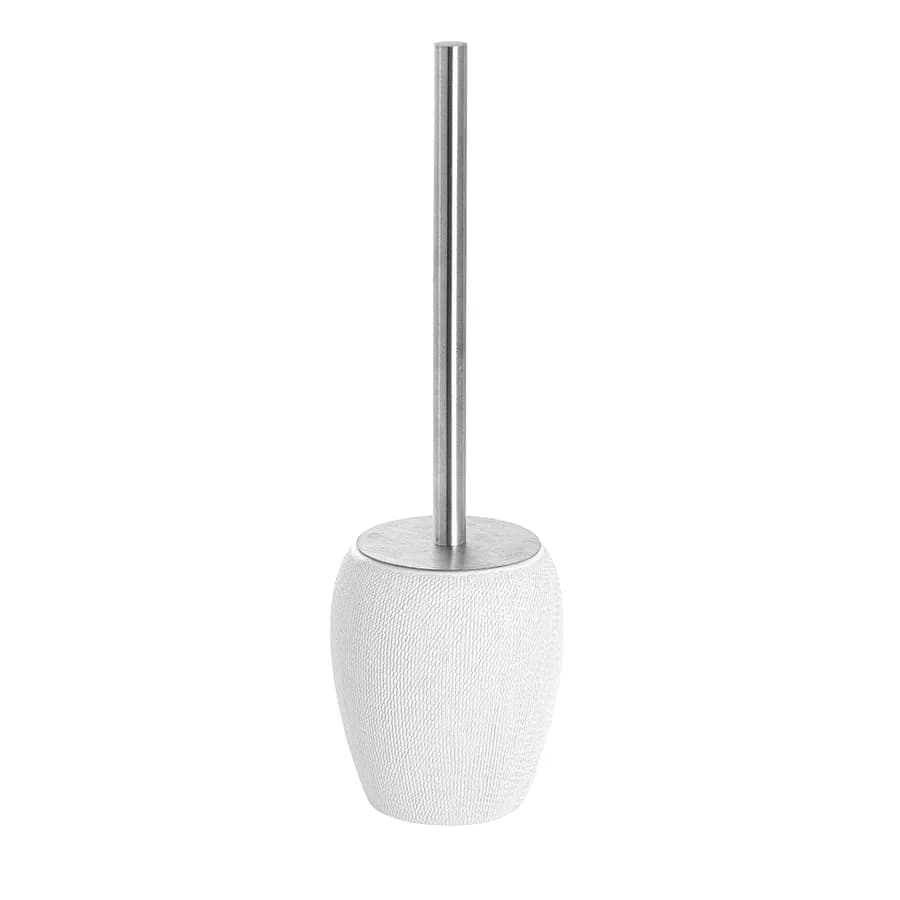 Portascopino da appoggio in ceramica bianco - Safari