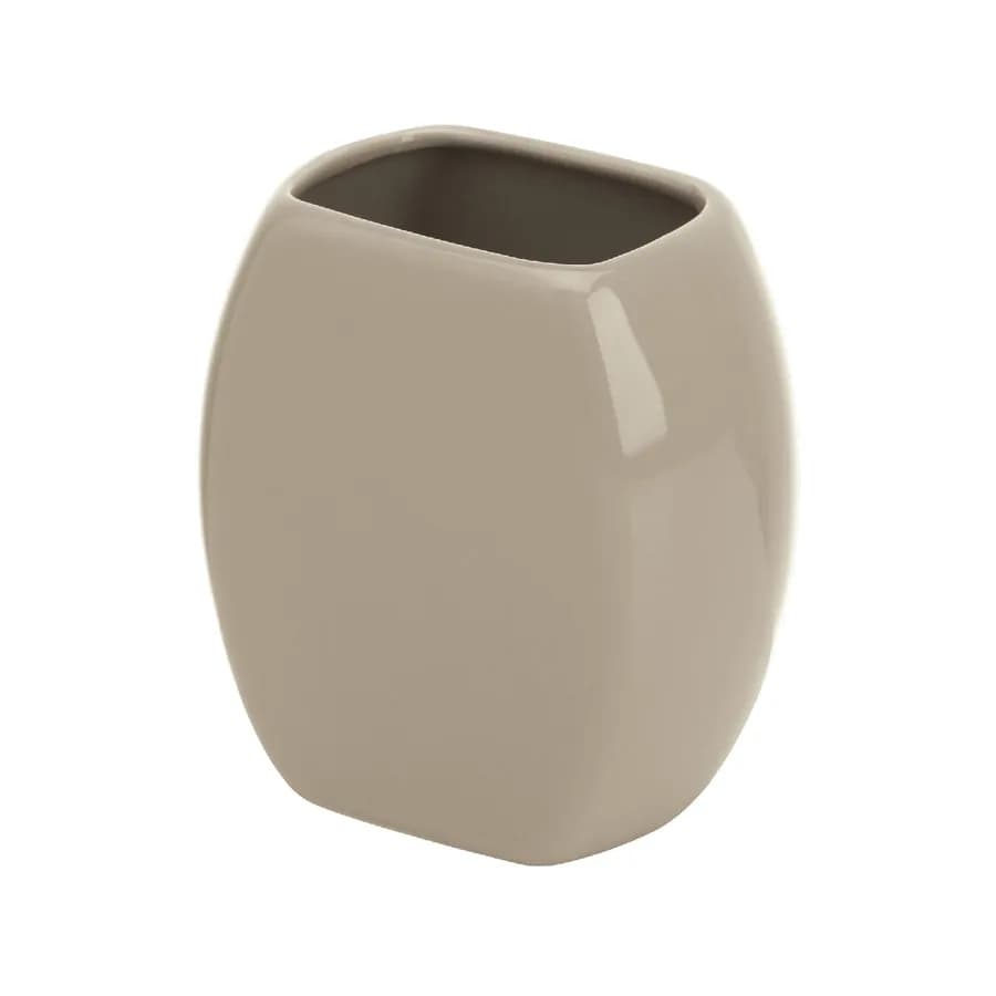 Portaspazzolini in ceramica tortora - Parigi