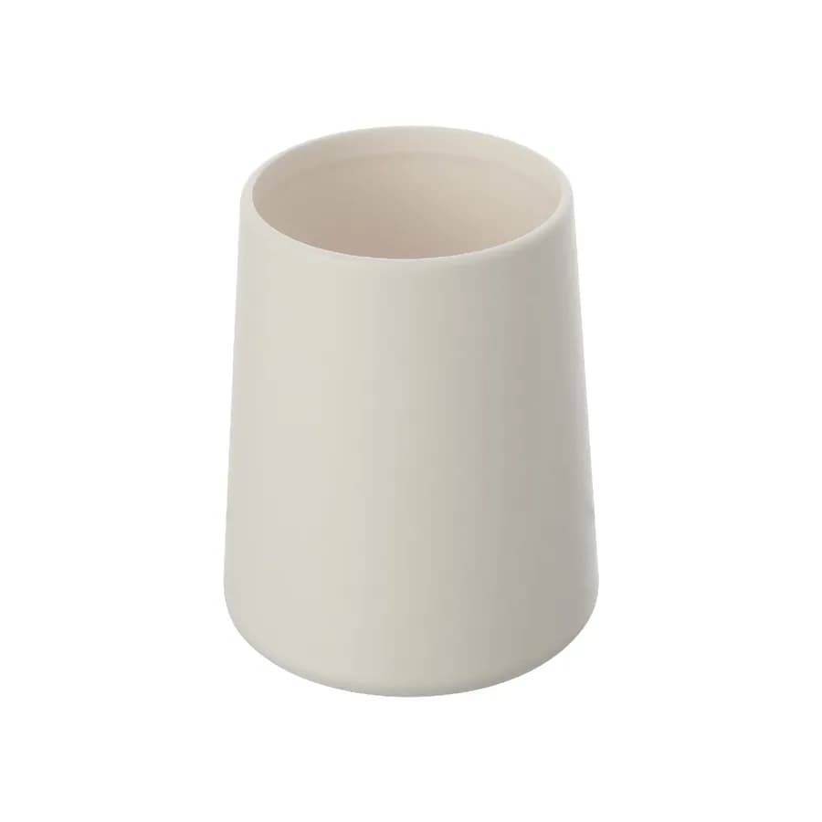 Portaspazzolini in resina bianco - Linea Pop