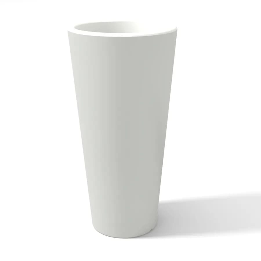 Portavaso da esterno 90 h cm in polietilene bianco - Castol