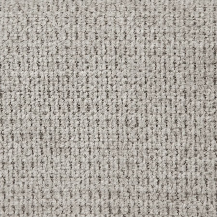 Pouf 47x42 cm in tessuto effetto maglia grigio ghiaccio - Ticus