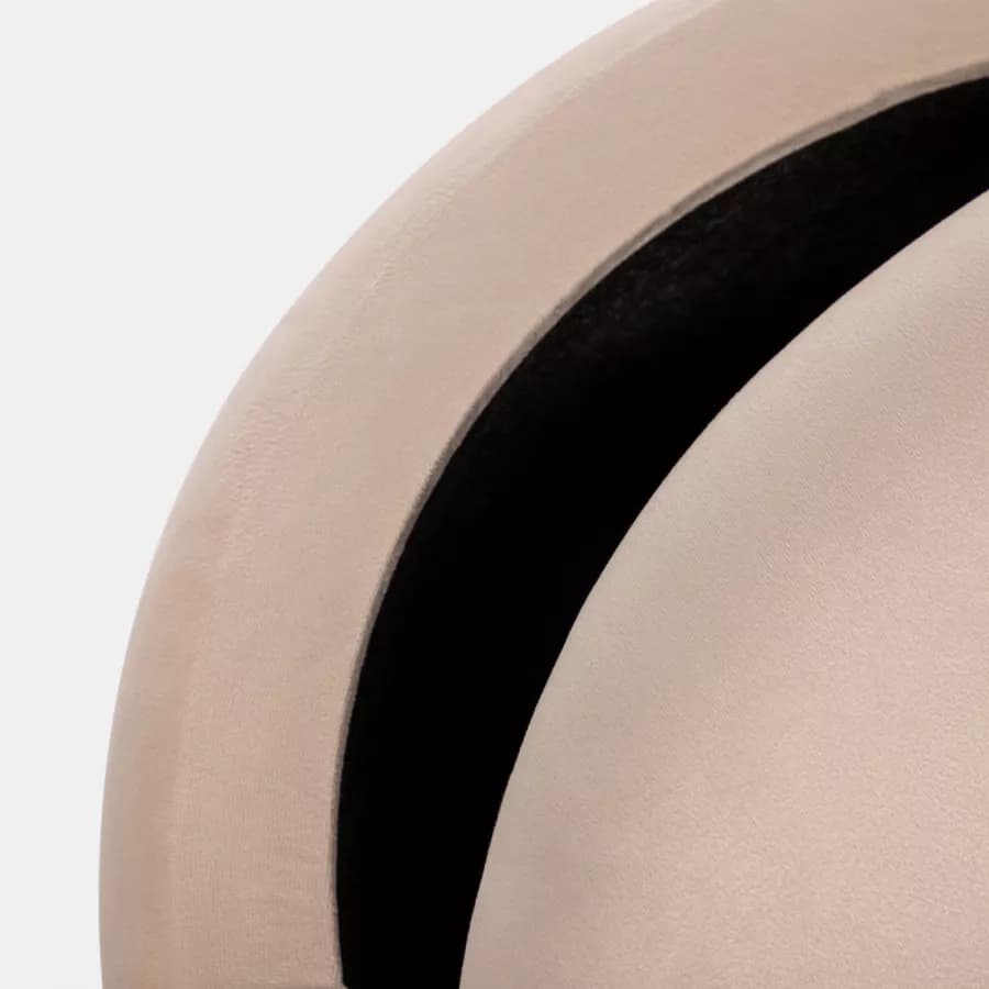 Panca contenitore 80x42 cm in velluto crema - Bloom