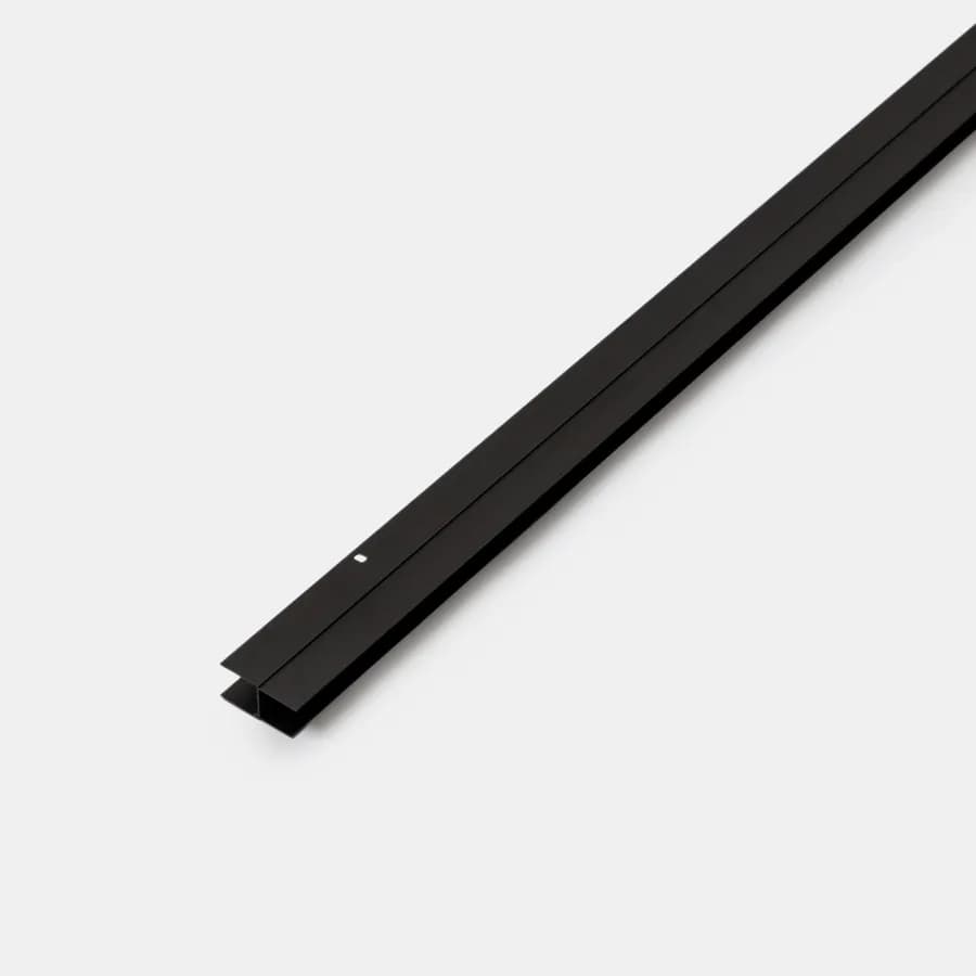 Profilo di estensione 5,1 cm per box doccia nero - Glide