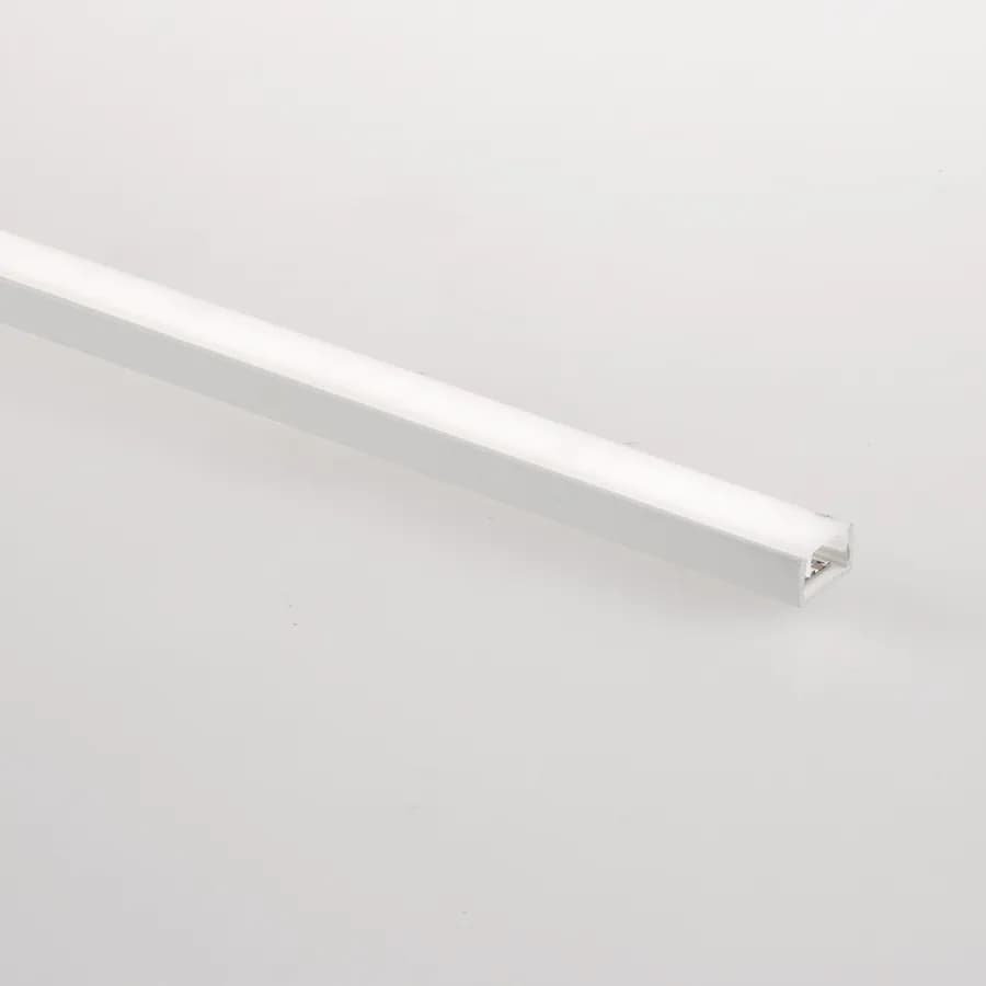 Profilo a doppia installazione 200x2,2 cm in alluminio bianco - Lines