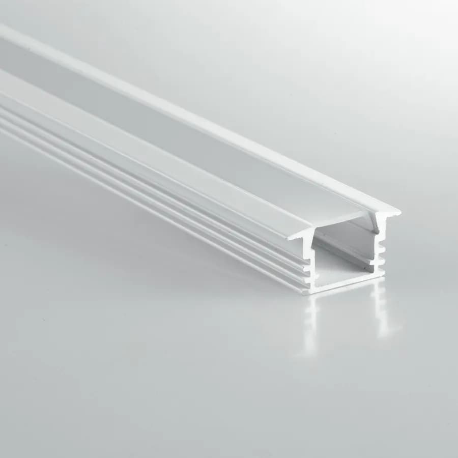 Profilo a rapido fissaggio 200x2,5 cm in alluminio bianco - Magny