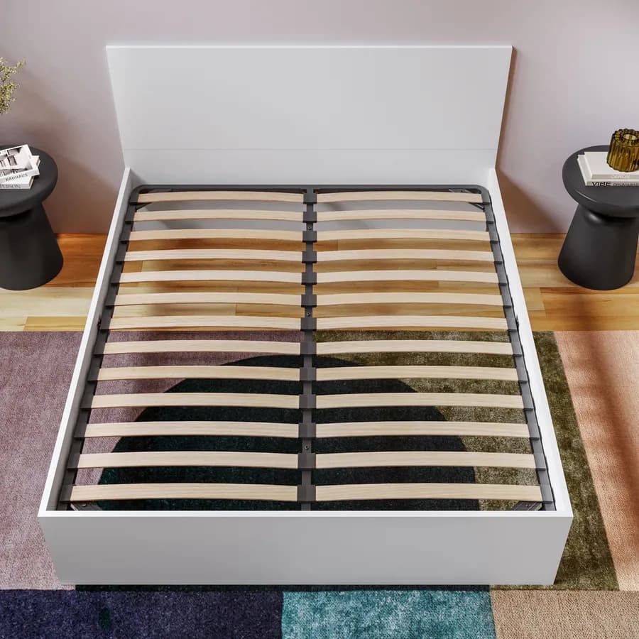 Rete a doghe per letto matrimoniale 160x190 cm senza piedini