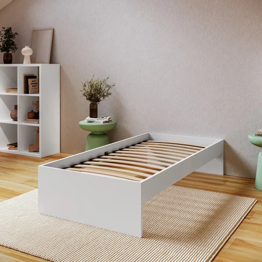 Rete a doghe per letto singolo 90x200 cm senza piedini