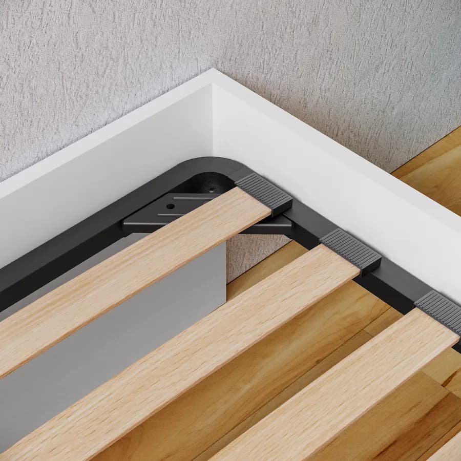 Rete a doghe per letto singolo 90x200 cm senza piedini