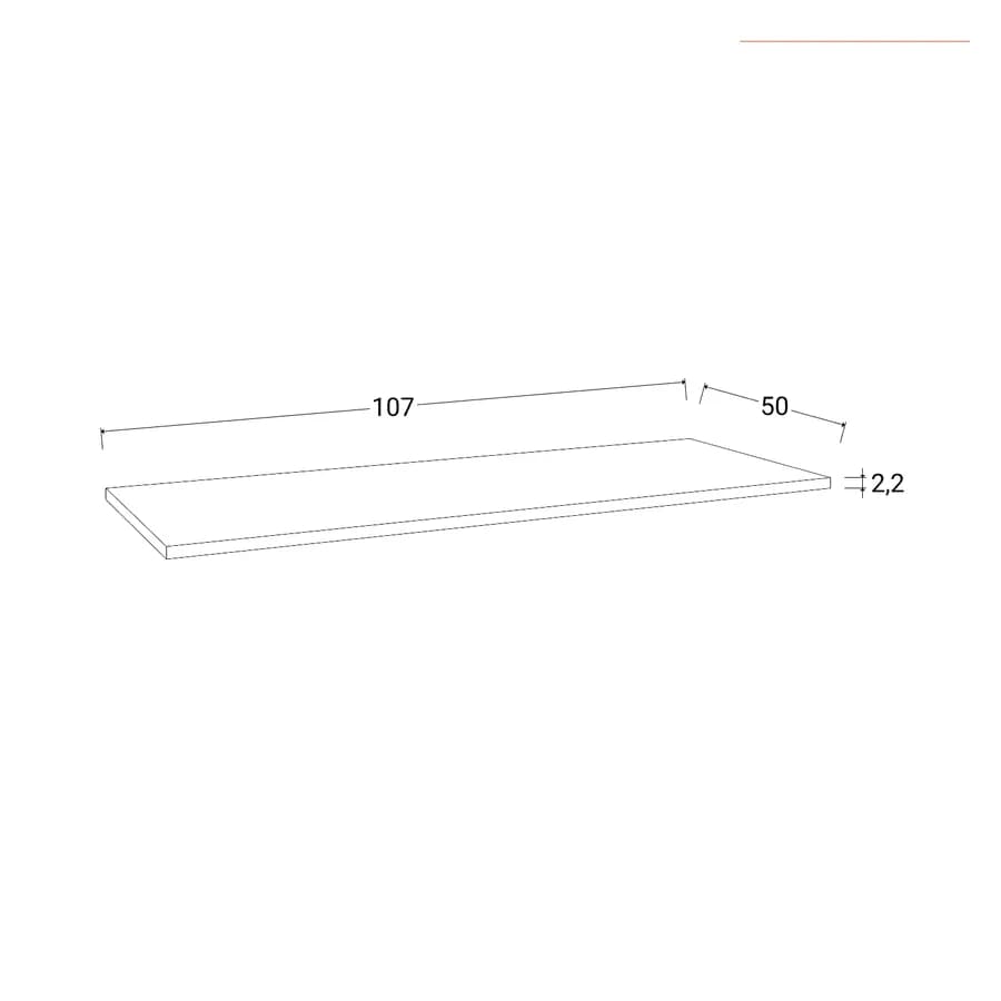 Ripiano da 107 cm per armadio scorrevole Cindy Jessie Boyce Eldon da 220 cm cashmere
