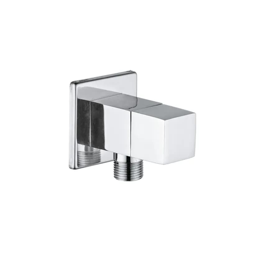 Rubinetto sottolavabo squadrato con cartuccia ceramica cromato 1/2'' x 1/2''