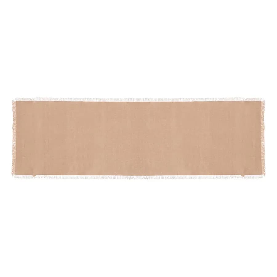 Runner da tavolo 140x38 cm in cotone beige - Saphir