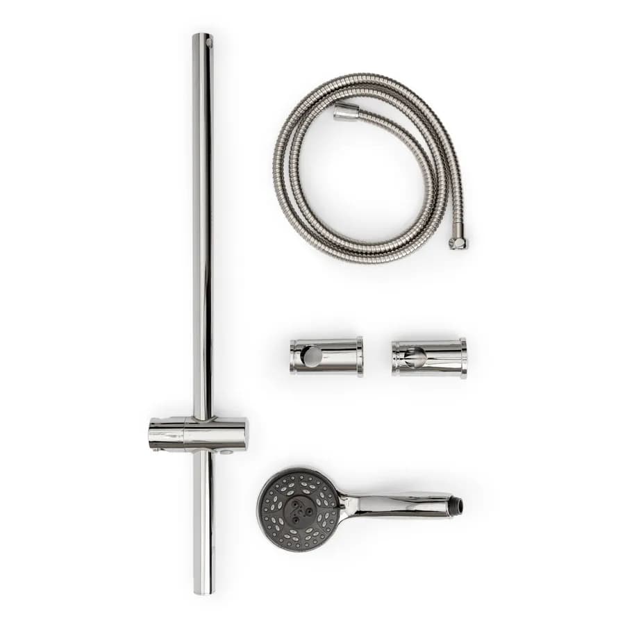 Saliscendi con set doccino round cromo - Acq+